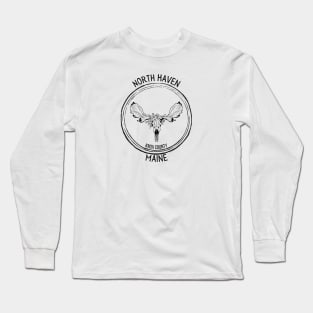 North Haven Maine Moose Long Sleeve T-Shirt